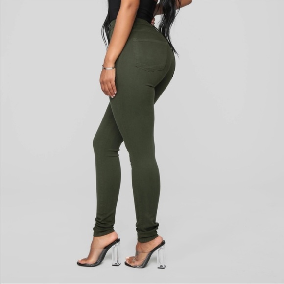 Articles of Society army green skinny jeans - Picture 8 of 8